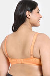 Zivame True Curv Double Layered Non Wired Full Coverage Super Support Bra - Mock Orange — thumbnail 2